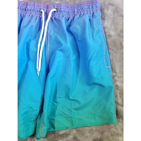 🤑 5/$10 NWOT Mens Ombre Swim Trunks Medium - Picture 1 of 4